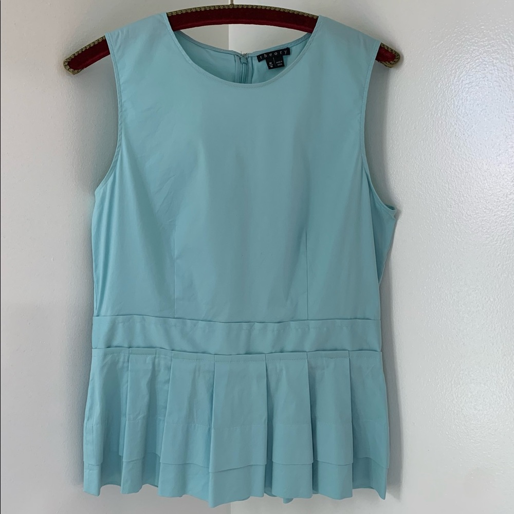 Theory Calyx Pleated Top